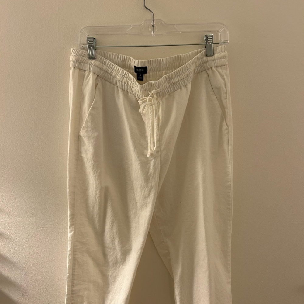 J. Crew Women's Cream Straight Leg Pants